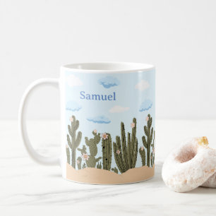 Wilde Wüste mit Niedlichem Personalisierten Namen  Kaffeetasse