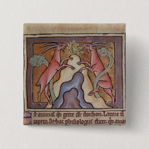 Wilde Ziegen Roy von einem Bestiary Button