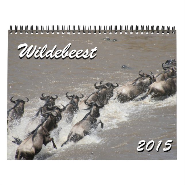 Wildebeest 2015 kalender (Titelbild)