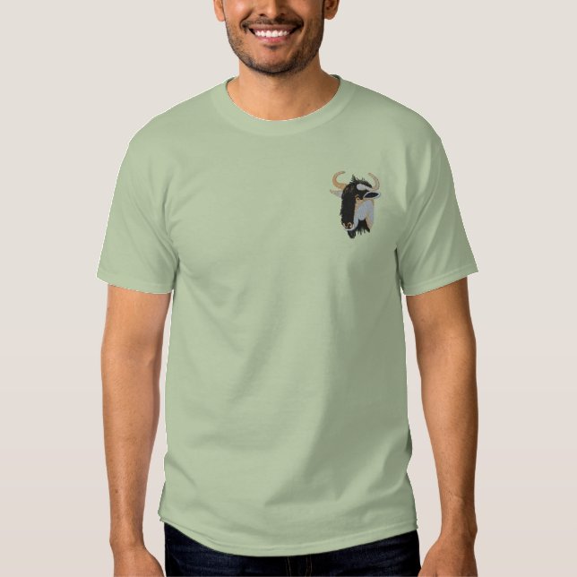 Wildebeest Besticktes T-Shirt (Vorderseite)