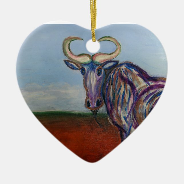 Wildebeest Keramikornament (Vorne)