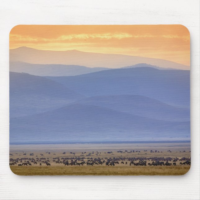 Wildebeest während der Migration, Conerneut aetes Mousepad (Vorne)