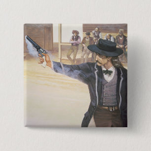"Wilder Bill" Hickok (1837-76) demonstriert sein Button