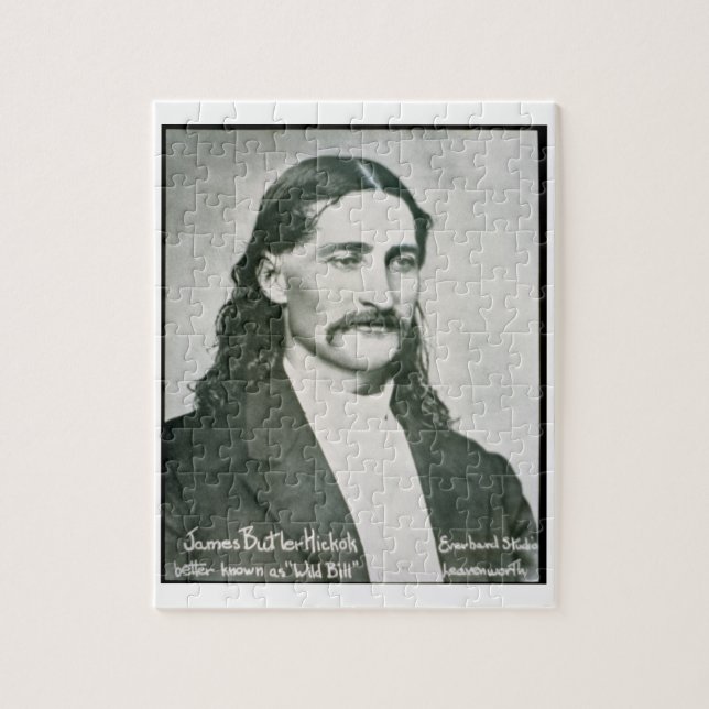 "Wilder Bill" Hickok (b/w Foto) (Vertikal)
