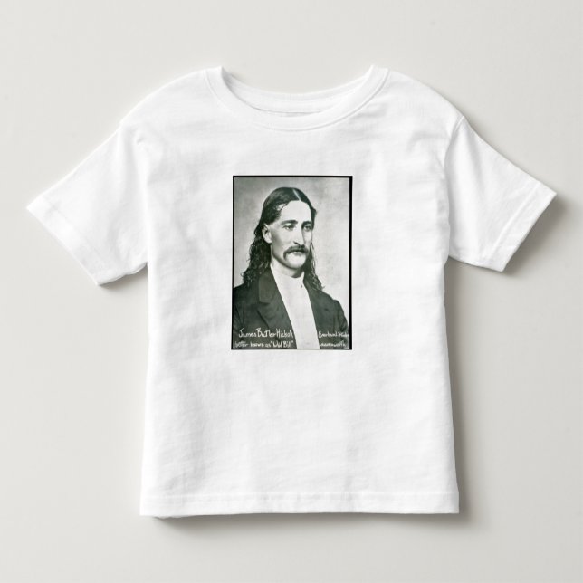 "Wilder Bill" Hickok (b/w Foto) Kleinkind T-shirt (Vorderseite)
