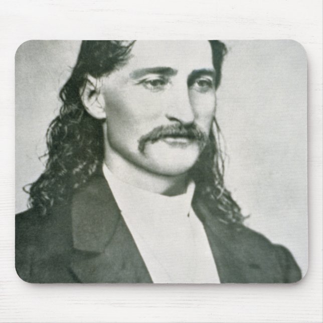 "Wilder Bill" Hickok (b/w Foto) Mousepad (Vorne)