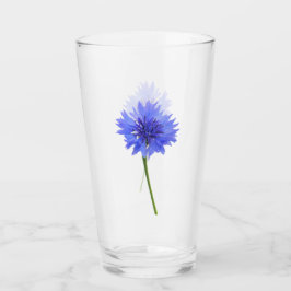 wilder blauer Cornflower Glas