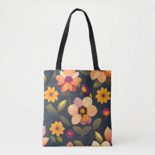 Wilder Blumenmuster Tasche
