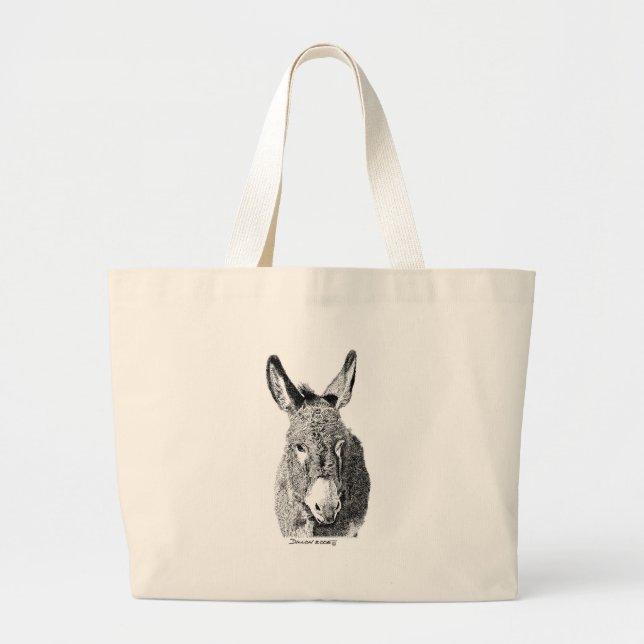 Wilder Burro Jumbo Stoffbeutel (Vorne)
