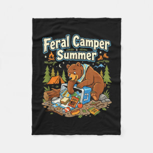 Wilder Camper Wochenend Wald Rucksacktour Enthusia Fleecedecke