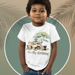Wilder Dschungel Geburtstags-Shirt Kleinkind T-shirt