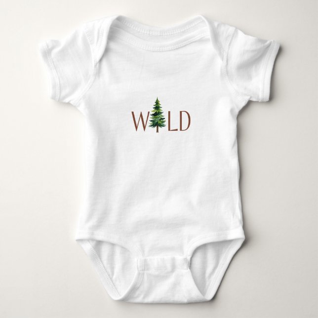 Wilder Einteiler-Body Baby Strampler (Vorderseite)