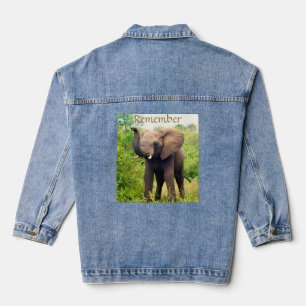 Wilder Elefant Jeansjacke