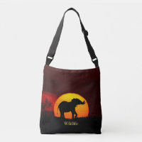 Wilder Elefant & Sonnenaufgang auf dem Dschungel