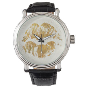 Wilder eleganter stilvoller Kuss Apples   Armbanduhr