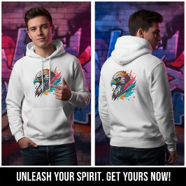 Wilder Falke Modernes Graffiti T-Shirt Hoodie