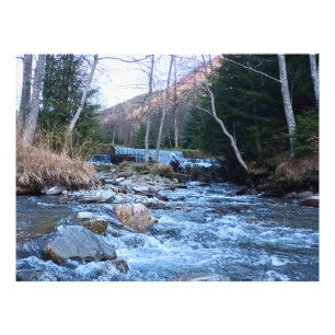 Wilder Gebirgsfluss - Wilde Natur Rumänien  Fotodruck