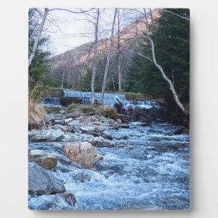 Wilder Gebirgsfluss - Wilde Natur Rumänien Fotoplatte