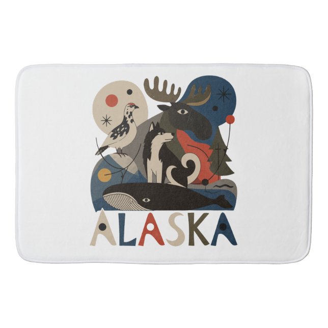 Wilder Geist Alaskas Badematte (Vorderseite)