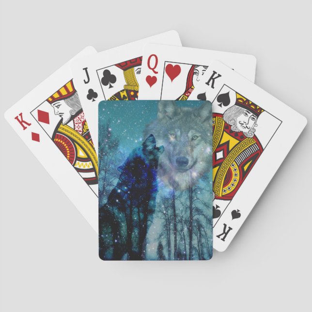 Wilder Geist Spielkarten (Rückseite)