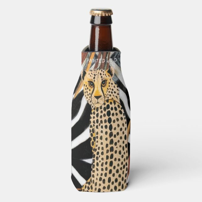 Wilder Gepard-Kühler Flaschenkühler (Flaschenvorderseite)