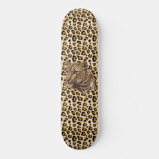 Wilder Gepard  Skateboard (Vorderseite)