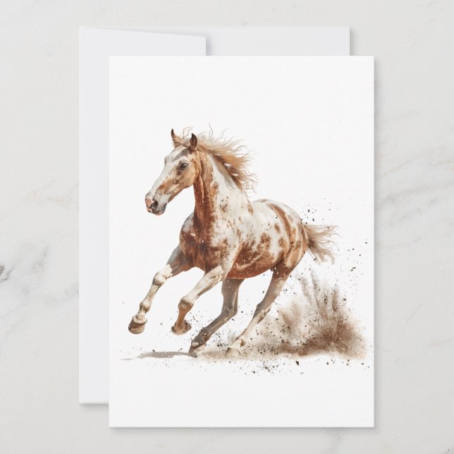 Wilder Gepunkteter Stallion-Geist Karte (Vorderseite)