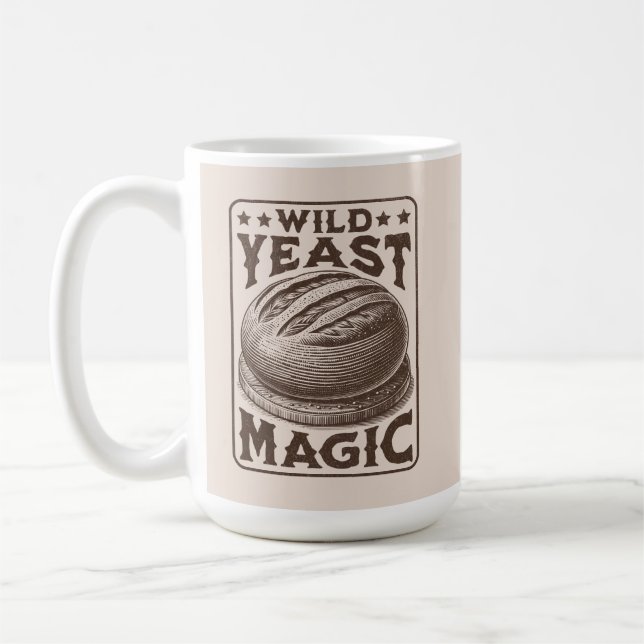 Wilder Hefe Magic Sourdough Brot Backenthusiast Kaffeetasse (Links)