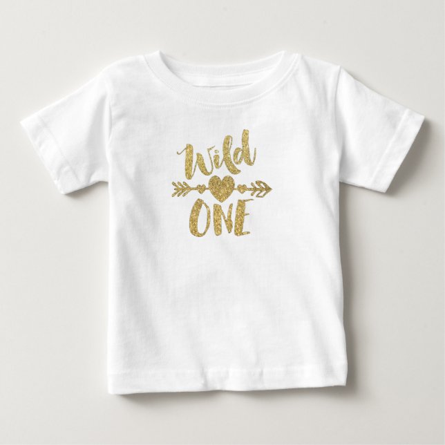 Wilder Herz-Pfeil Baby T-shirt (Vorderseite)
