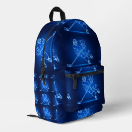 Wilder Hockey-Spieler-Rucksack Bedruckter Rucksack