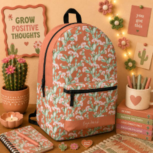 Wilder Kaktus-Muster Bedruckter Rucksack