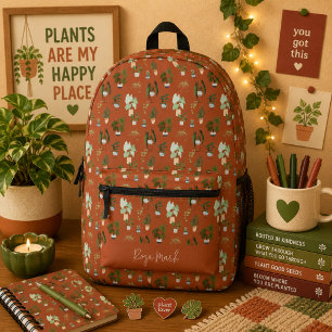 Wilder Kaktus-Musterdruck-Rucksack Bedruckter Rucksack