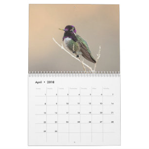 Wilder Kalender des Vogel-2018