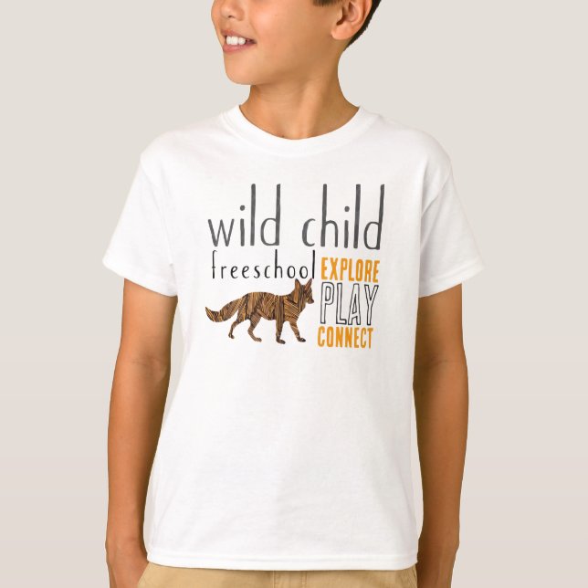 Wilder Kinderfox-Entwurf T-Shirt (Vorderseite)