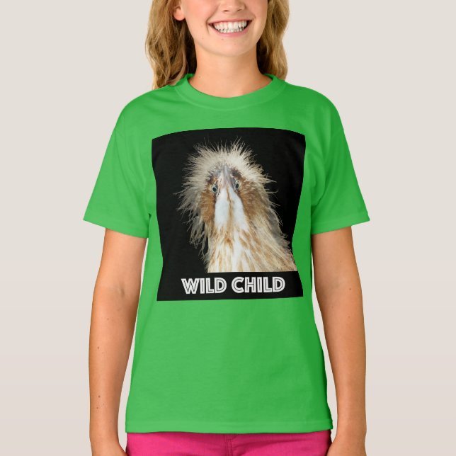 Wilder Kindervogel-T - Shirt (Vorderseite)