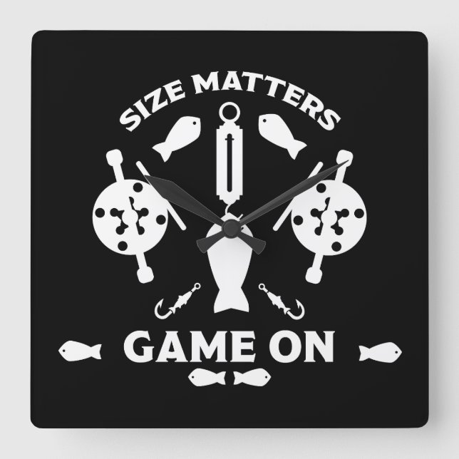 Wilder Lachs Quadratische Wanduhr (Vorderseite)