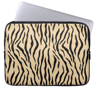 Wilder Laptop Sleeve mit Tigerfellmuster
