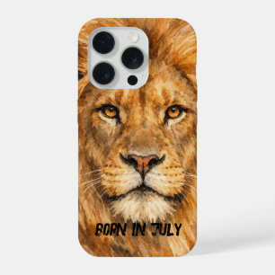 Wilder Löwe – Wildes Tier des Geburtsmonats Juli iPhone 15 Pro Hülle