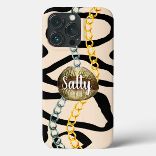 Wilder Luxus-Girly-Personalisiert Gold Case-Mate iPhone Hülle