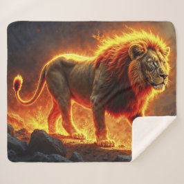 Wilder Majestätischer Löwe mächtiger Lavaräuber Sherpadecke