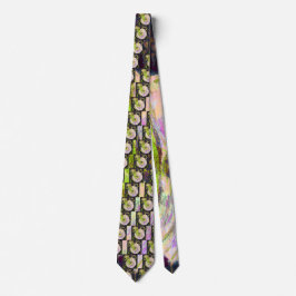 Wilder Morning Glory Pink Green Delicate Muster Krawatte