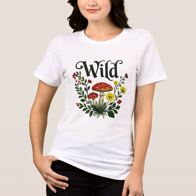 Wilder Pilz Tri-Blend Shirt (Vorderseite)