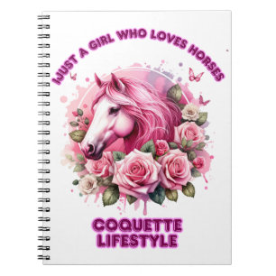 "Wilder Rose Geist" Coquette Notizblock