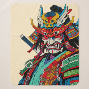 Wilder Samurai-Krieger – Farbiger japanischer Bush Sherpadecke