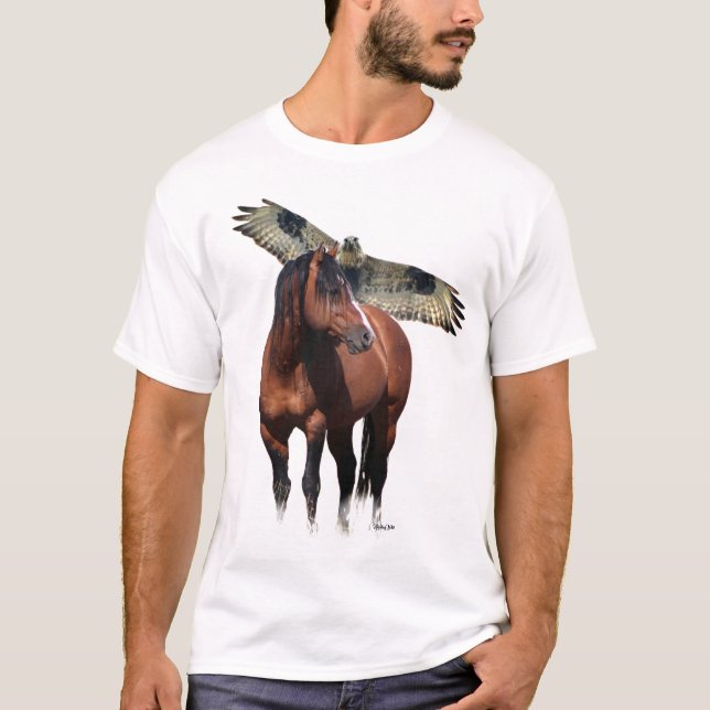 Wilder Stallion "HONOR" Oberhemden  T-Shirt (Vorderseite)