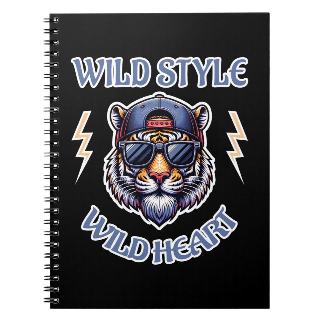 Wilder Stil, Wildes Herz Notizblock (Vorderseite)