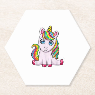 Wilder Süßer Einhorn Regenbogen Squad Einhorn T-Sh Untersetzer