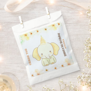 Wilder süßer Elefant zum 1. Geburtstag Geschenktütchen