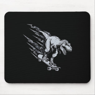 Wilder T-Rex Skateboard fährt mit Blitzgeschwindig Mousepad