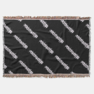 Wilder Tattoo-Style-Decke – Schwarz und Weiß Decke